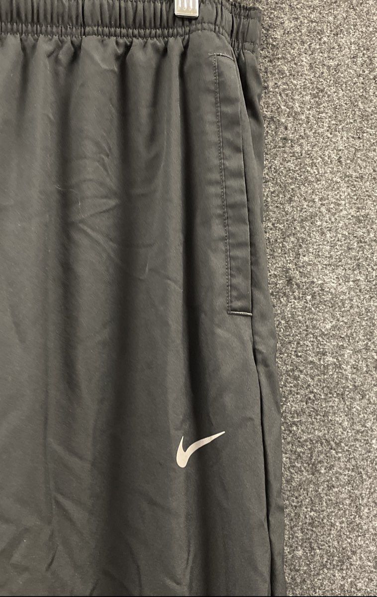 Nike Men's Black Dri-FIT Running Track Pants Ankle Zip Recycled Size L