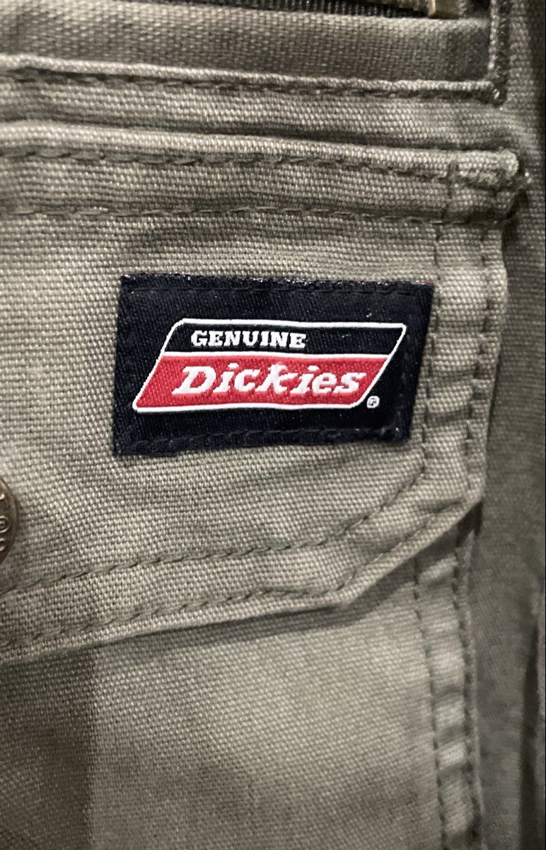Genuine Dickies Men's Green Hooded Work Jacket Quilted Lined Sherpa Sz L