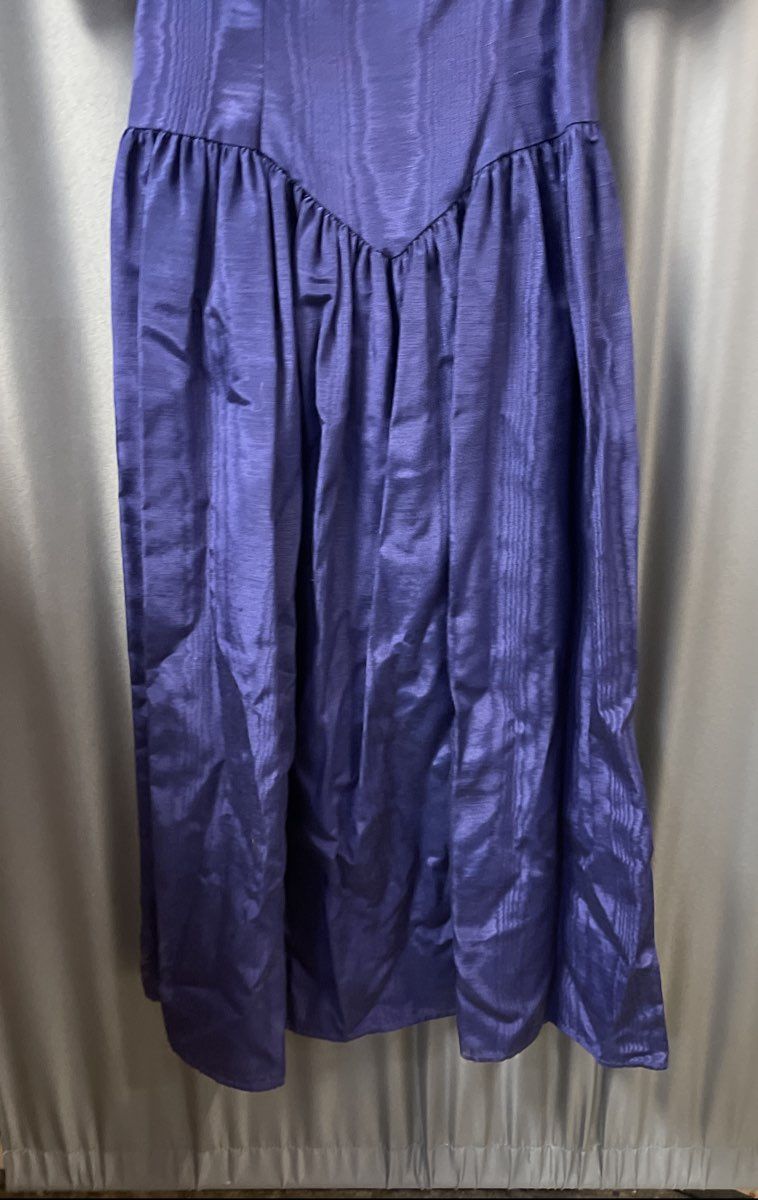 Vintage 90s Jessica McClintock Gunne Sax Women's Violet Lace Collar Dress Sz 7/8