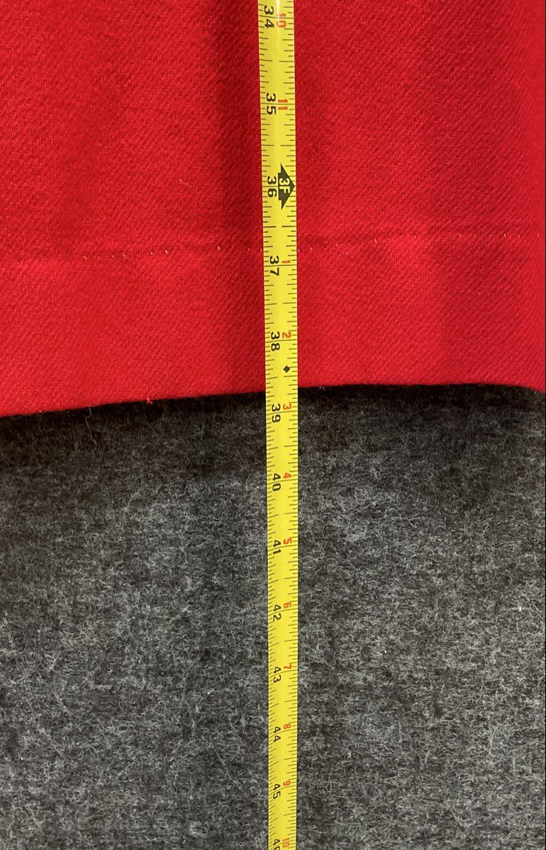Vintage Women's Red Short Sleeve Shift Dress Zip Back Textured Mid-Century