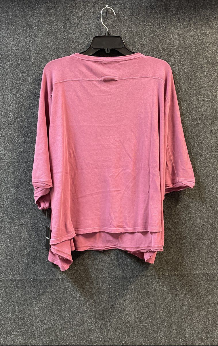 Torrid Women's Festi Cotton Oversized Crew Neck Dolman Red Violet Sz 2X NWT