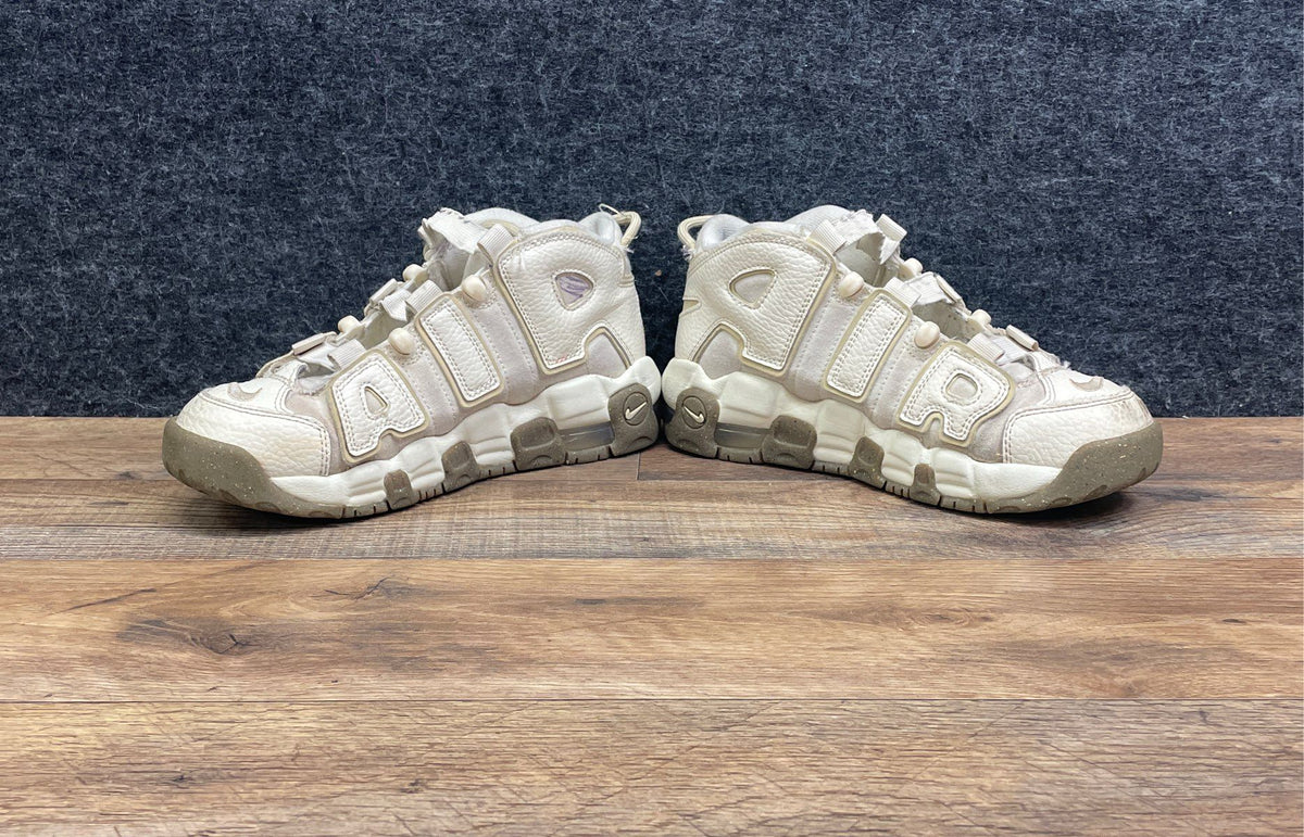 Nike Air More Uptempo Coconut Milk Sanddrift Team Gold Youth Size 4.5Y