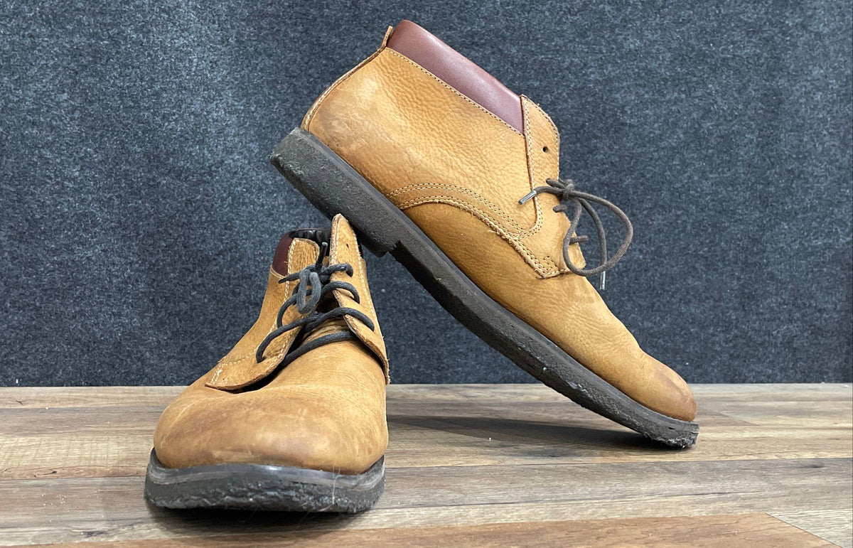 Johnston & Murphy Tan Leather Chukka Desert Boots Men's Size 10.5 M