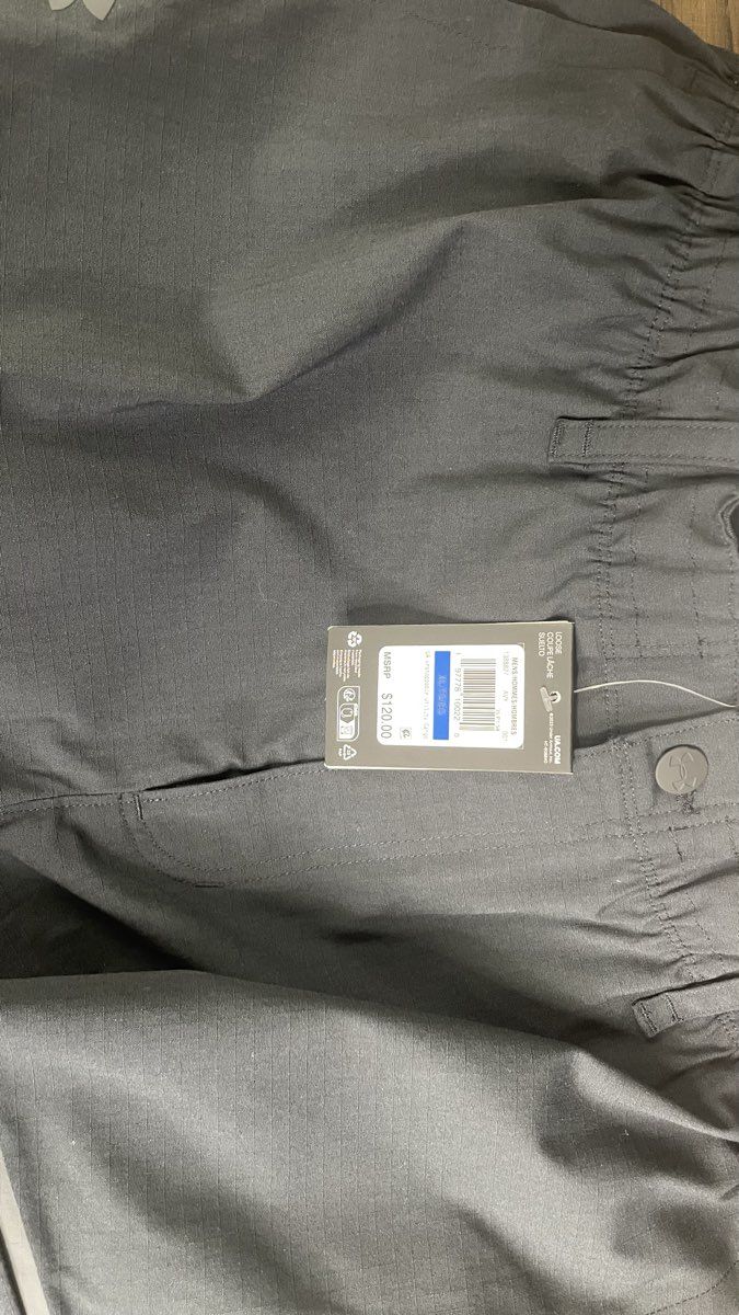 Under Armour Men's Unstoppable Utility Cargo Pants Black Loose Straight XL NWT