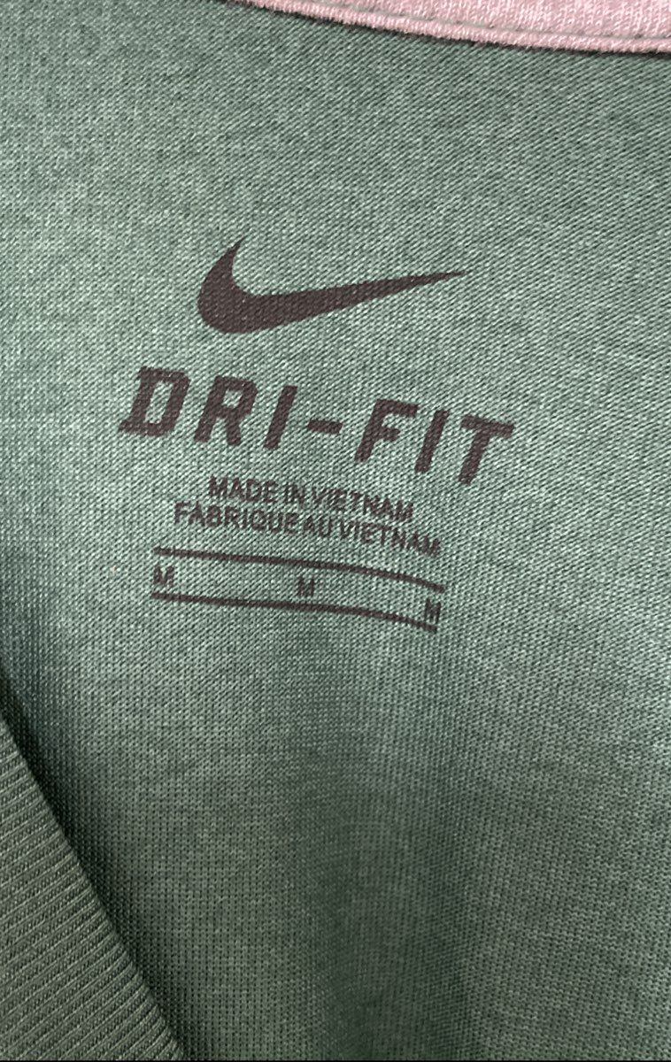 Nike Men's Green Legend Dri-Fit Heathered Long Sleeve Training Tee Shirt Sz M