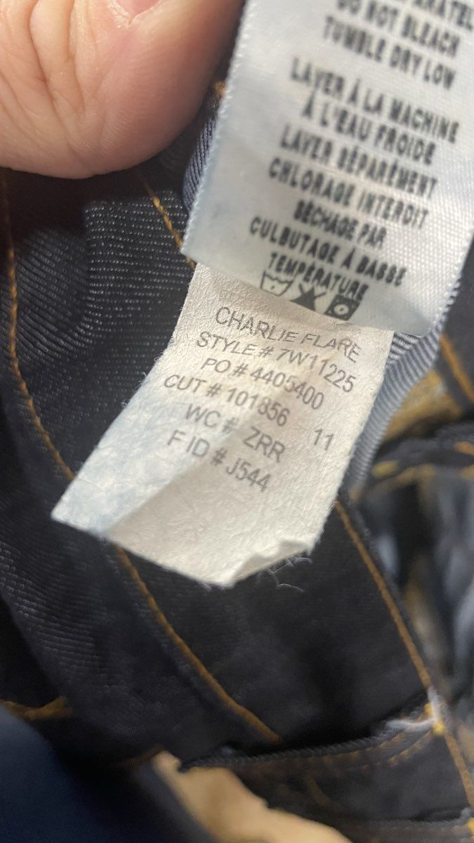 Lucky Brand Women's Charlie Flare Jeans Dark Wash Low Rise Stretch Sz 4/27