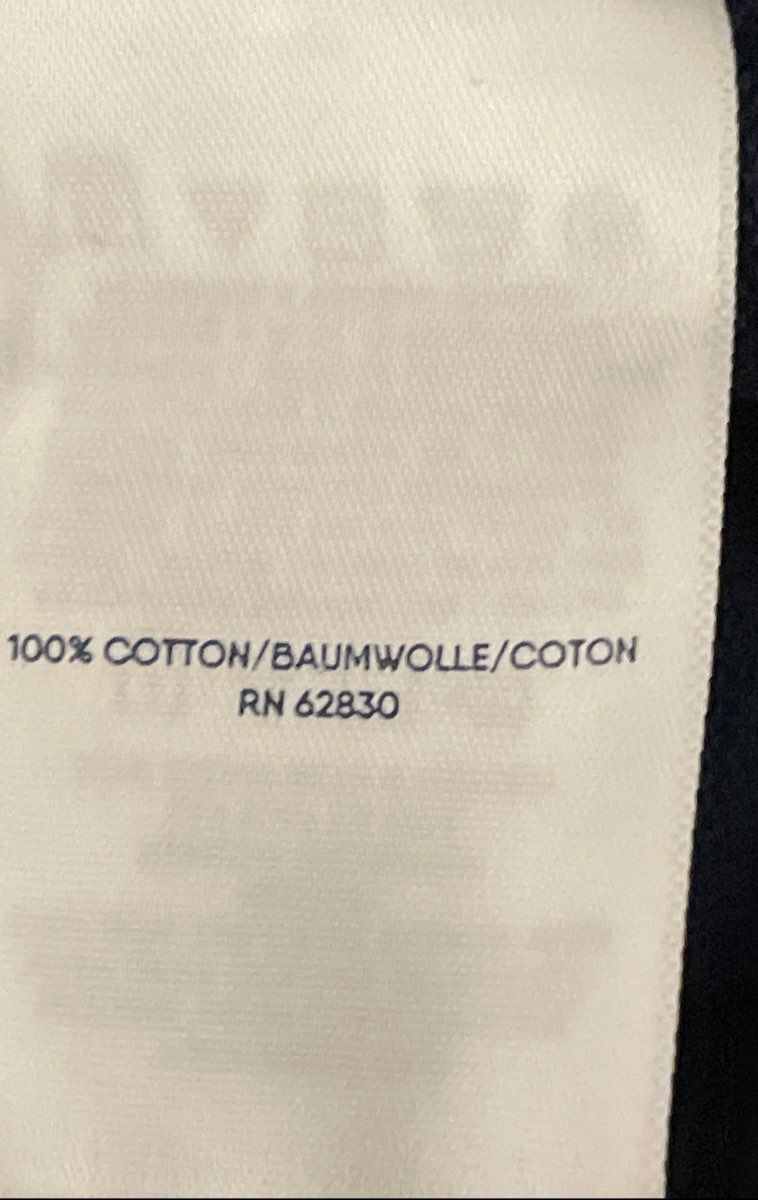 Lands' End Men's Navy Blue 100% Supima Cotton Quarter-Zip Sweater Sz L