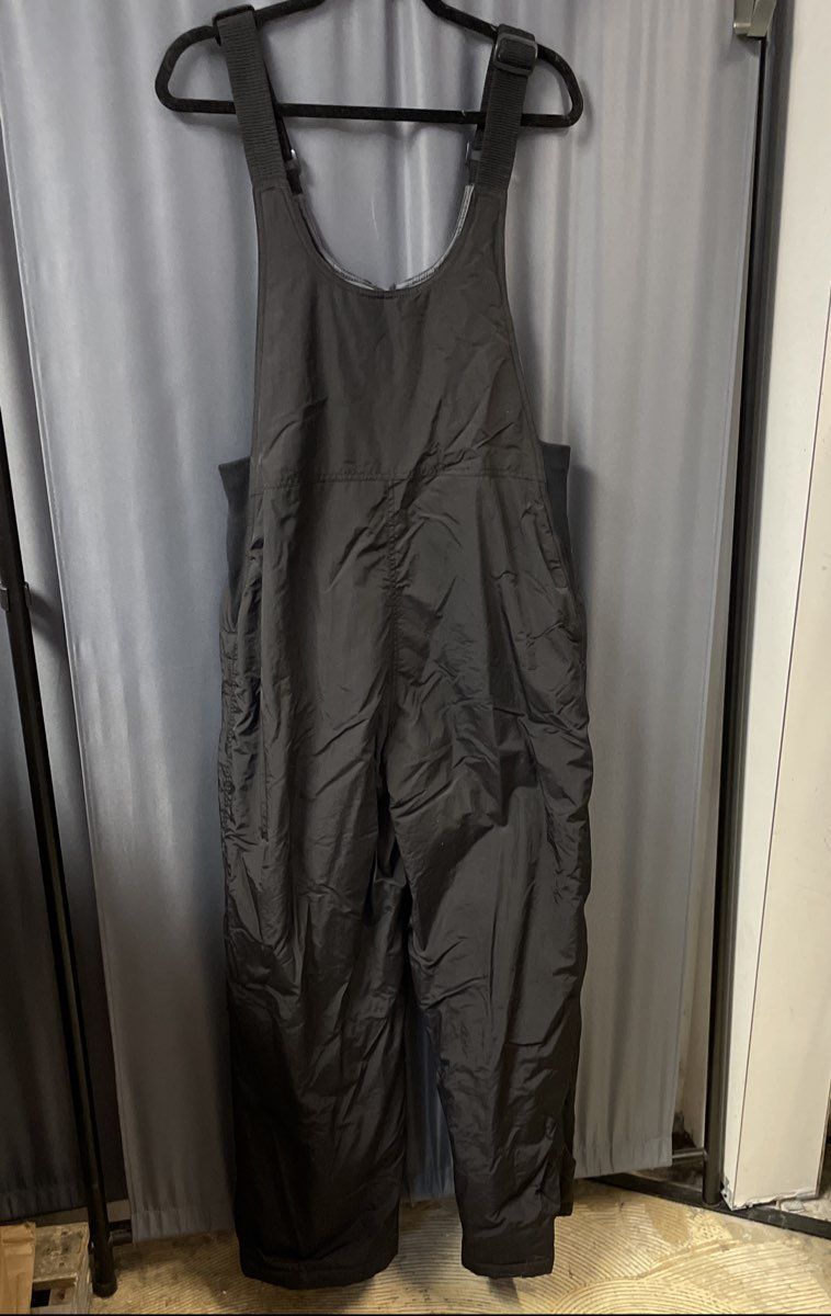 White Sierra Black Insulated Ski Snow Bib Overall Pants Sz L