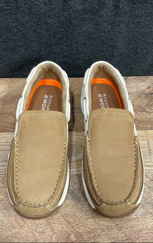 Rockport Works Sailing Club RK673 Steel Toe Boat Shoe NWT Tan Brown Size 6 M