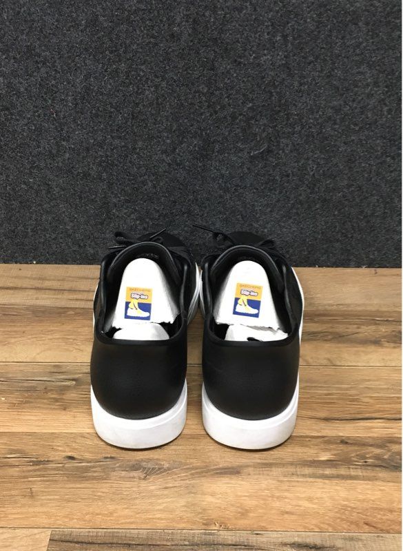 Skechers Hands Free Slip-ins Court & Classic Black White Men's Size 12 Wide Fit