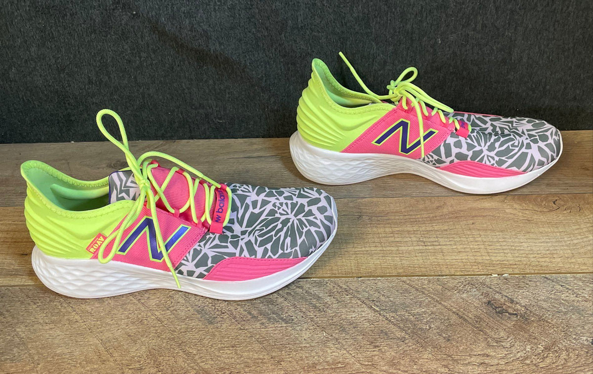 New Balance Fresh Foam ROAV Mosaic Pink Neon Running Shoes W 6.5