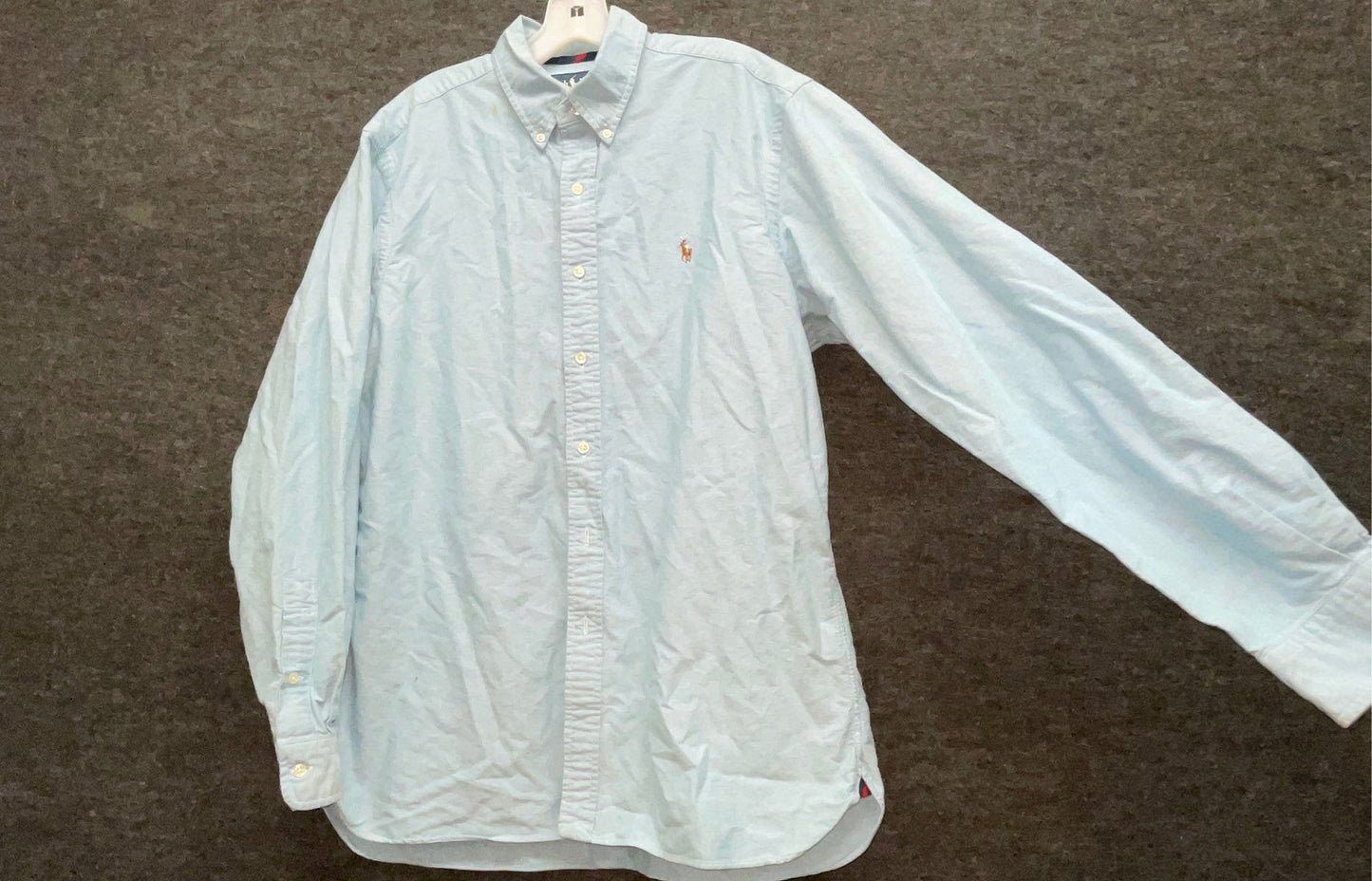 Polo Ralph Lauren Men's Light Blue Classic Fit Oxford Button Up Shirt Sz L