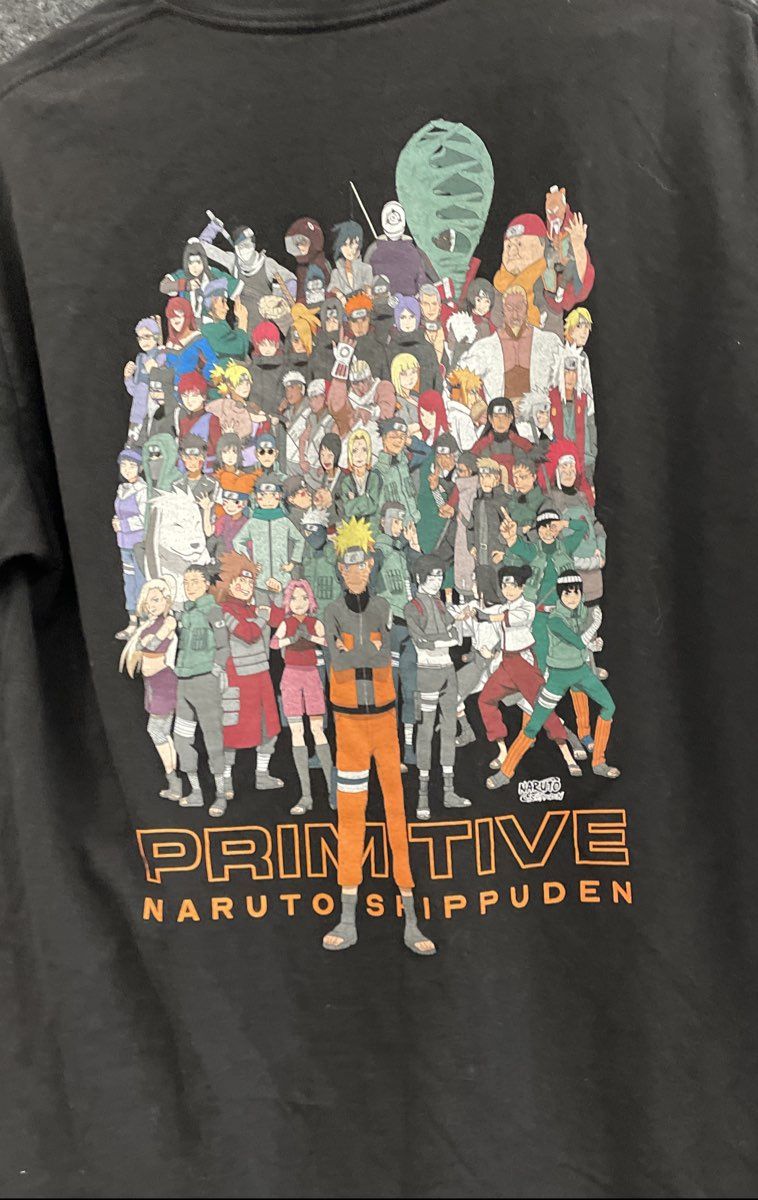 Naruto Shippuden Men's Graphic T-Shirt Lot Primitive Ripple Junction Sasuke L