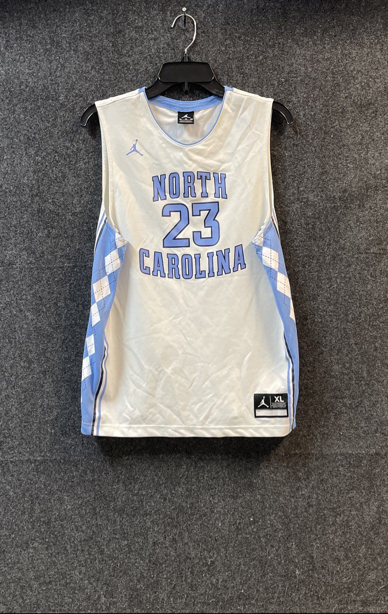 Jordan Kids North Carolina Tar Heels #23 Michael Jordan White Jersey Sz XL
