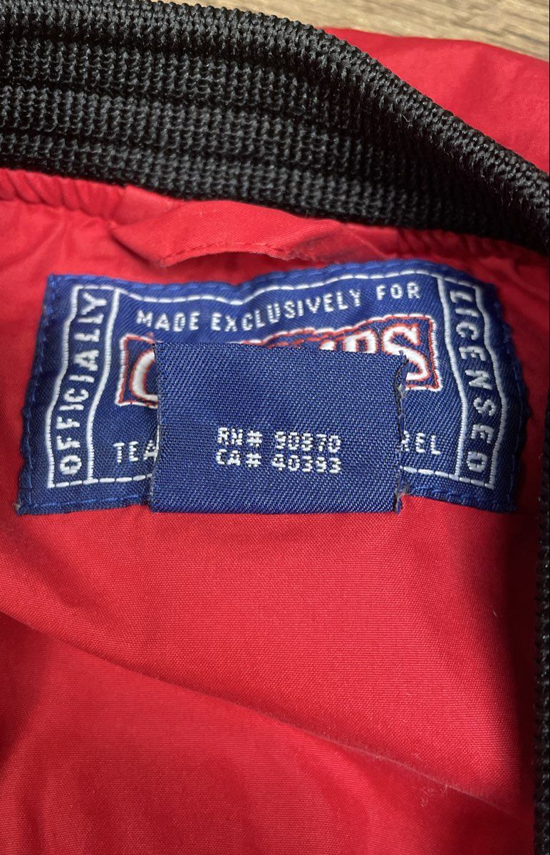 Vintage 90s Champs Sports Men's Maryland Windbreaker Red V-Neck Pullover Sz XL