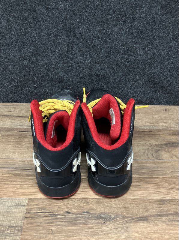 Under Armour Clutchfit Drive 2 Black Red Yellow Basketball Shoes Men's Size 10