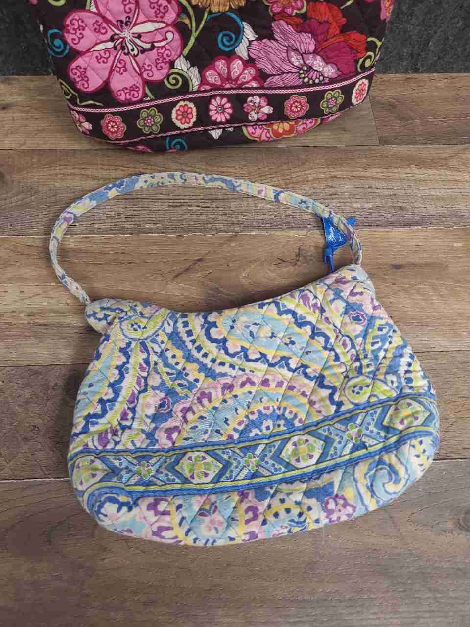 Vera Bradley Quilted Cotton Handbag Tote Shoulder Bag Floral Lot of 3 Pieces