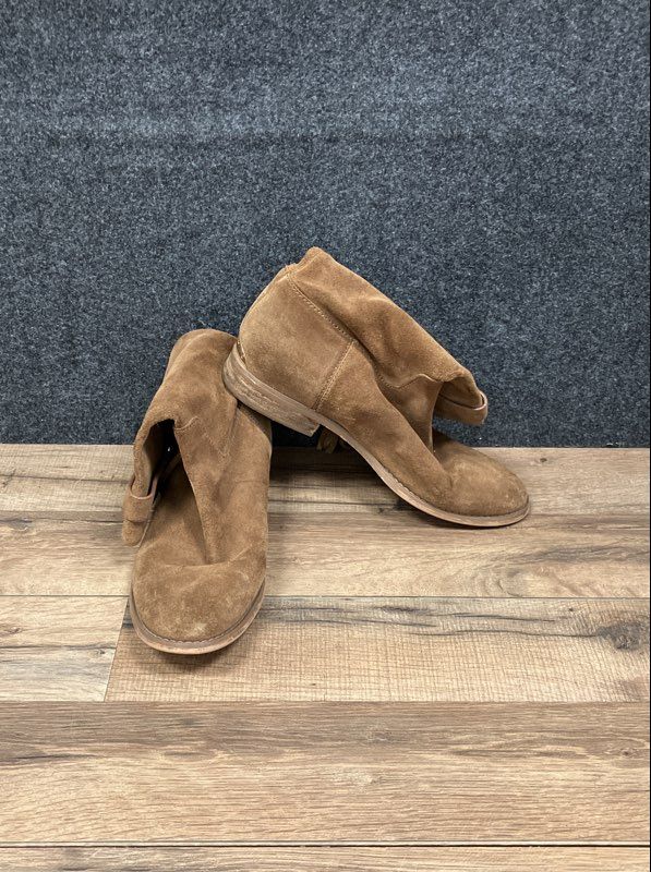 Michael Kors Tan Brown Suede Tassel Strap Ankle Boots Women's Size 9M