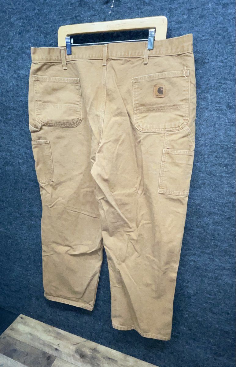 Carhartt Men's B11 Brown Washed Duck Original Dungaree Fit Work Pants Sz 42x30