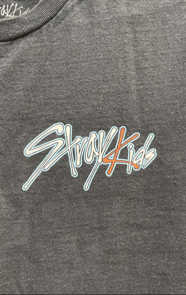 Stray Kids Lollapalooza Music Festival Tour T-Shirt Merch Traffic Black Sz S