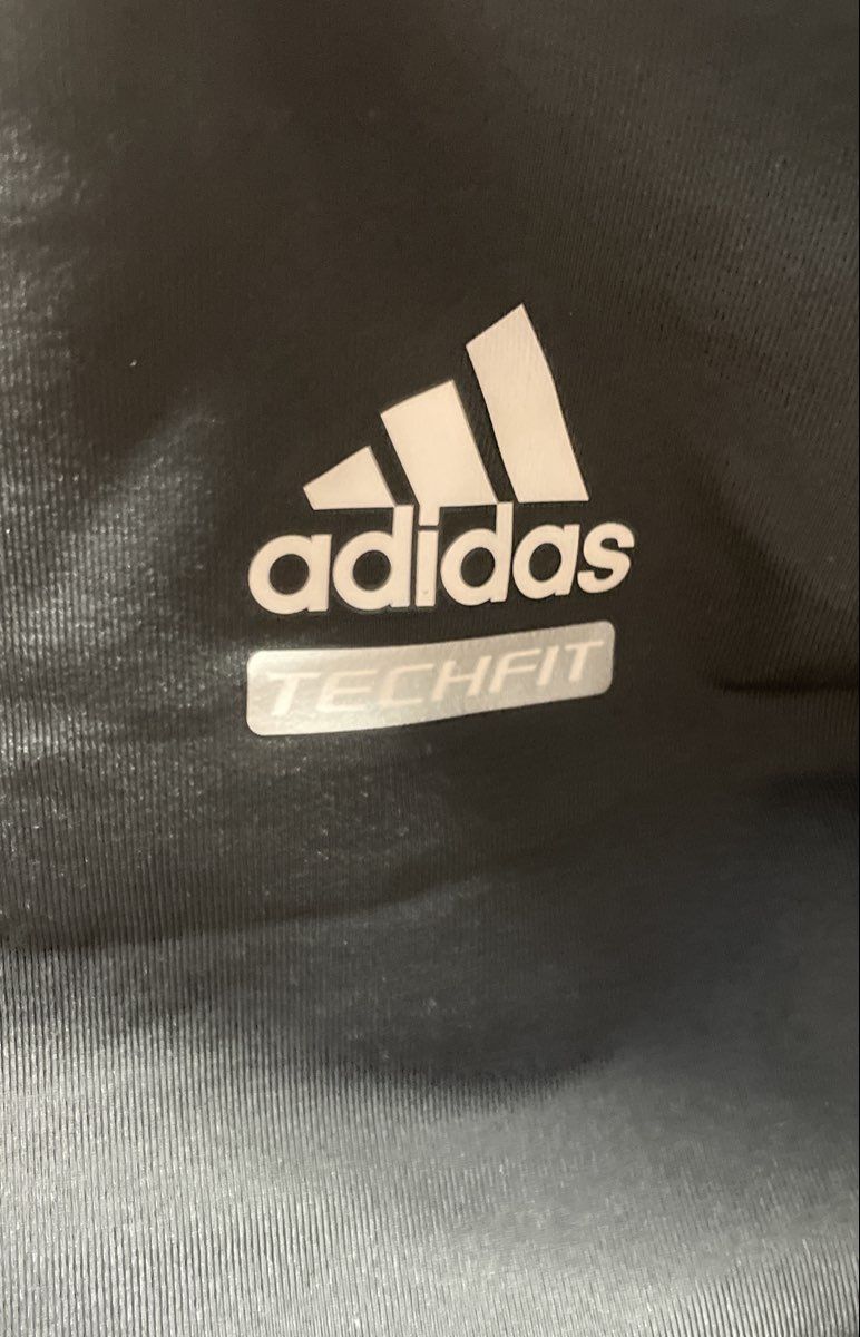 Adidas Men's TechFit Padded Short Sleeve Rugby Compression Shirt Black NWT Sz M
