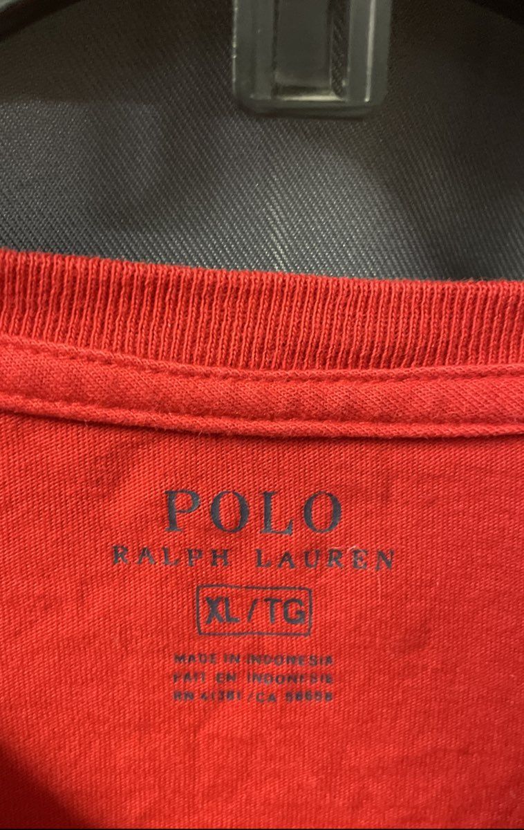 Polo Ralph Lauren Men's Red Short Sleeve Pony Logo Crew Neck T-Shirt Size XL
