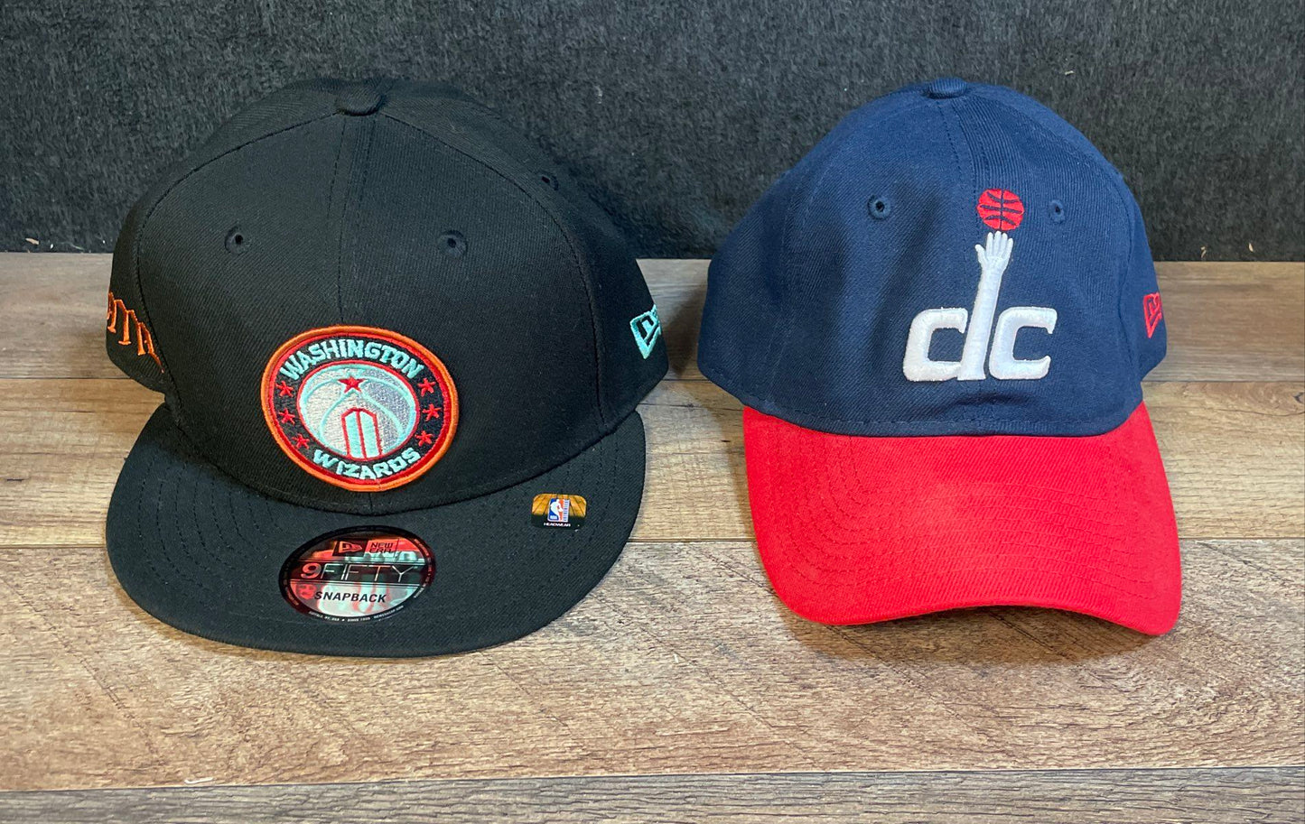 NBA Basketball Hat Lot New Era Washington Wizards 9FIFTY 9TWENTY 2 Pieces