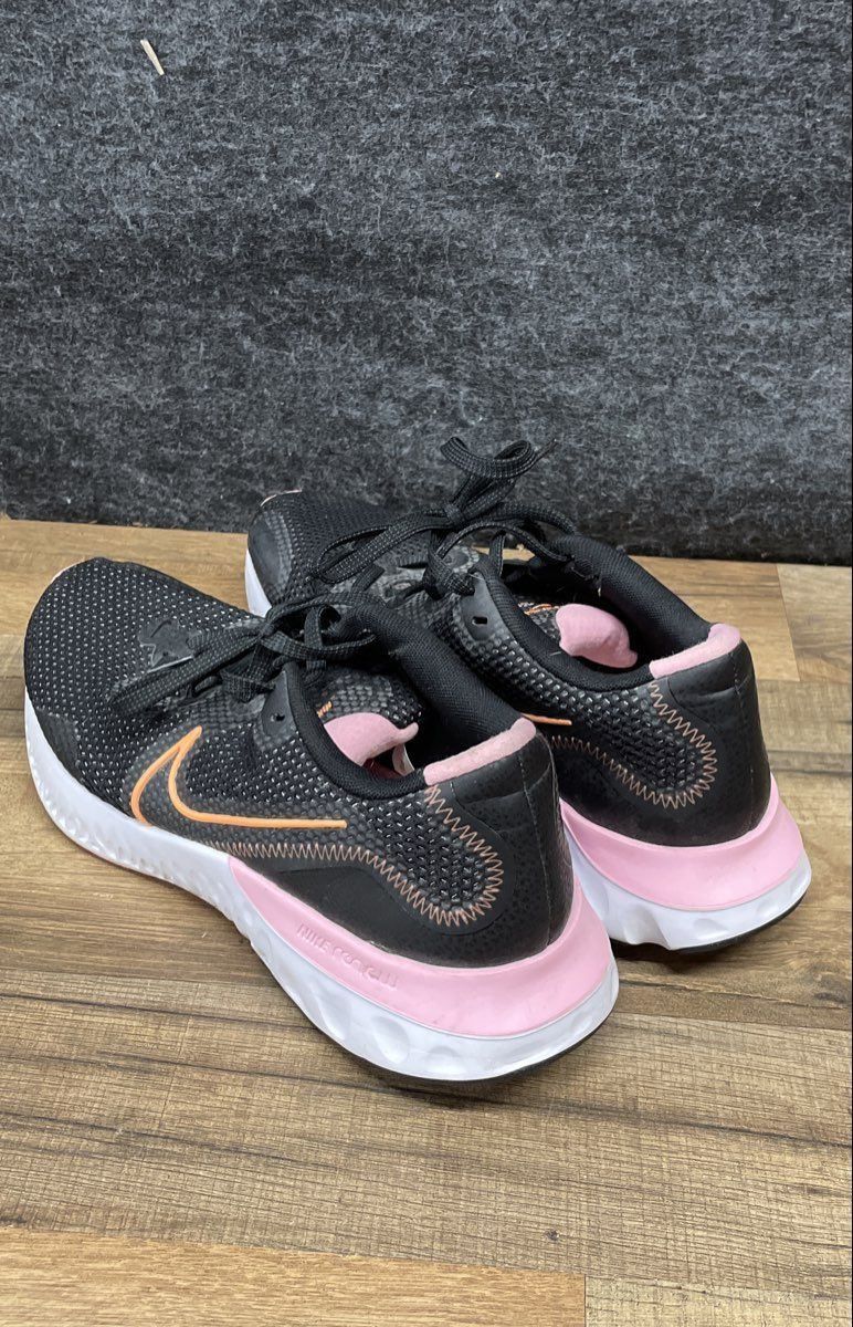 Nike Renew Run Black Pink Orange Women's Running Shoes Size 10