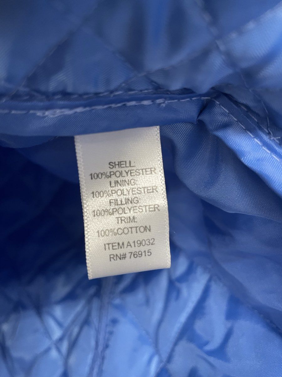 Appleseed's Women's Blue Diamond Quilted Full Zip Snap Jacket Sz 2X