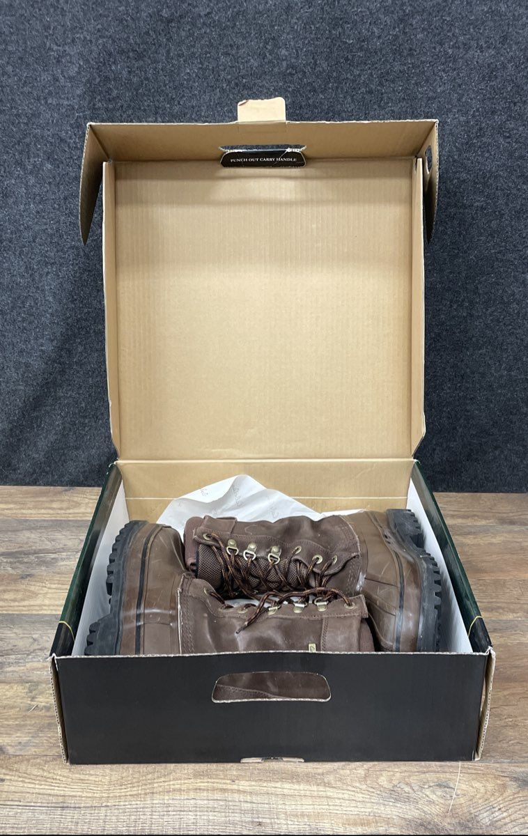 Cabela's Thinsulate Ultra Insulated Brown Leather Duck Pac Boots Size 9