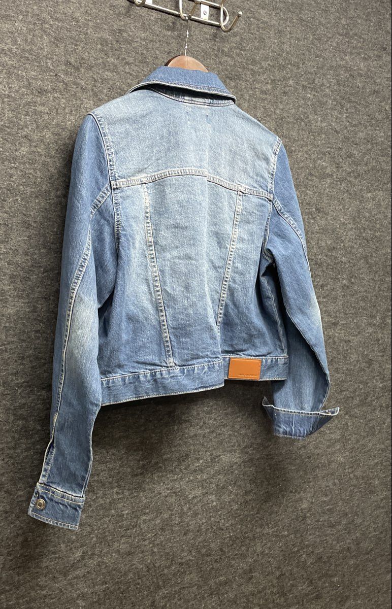 Free Assembly Girls Blue Denim Trucker Jacket Medium Wash NWT Size L 12-14