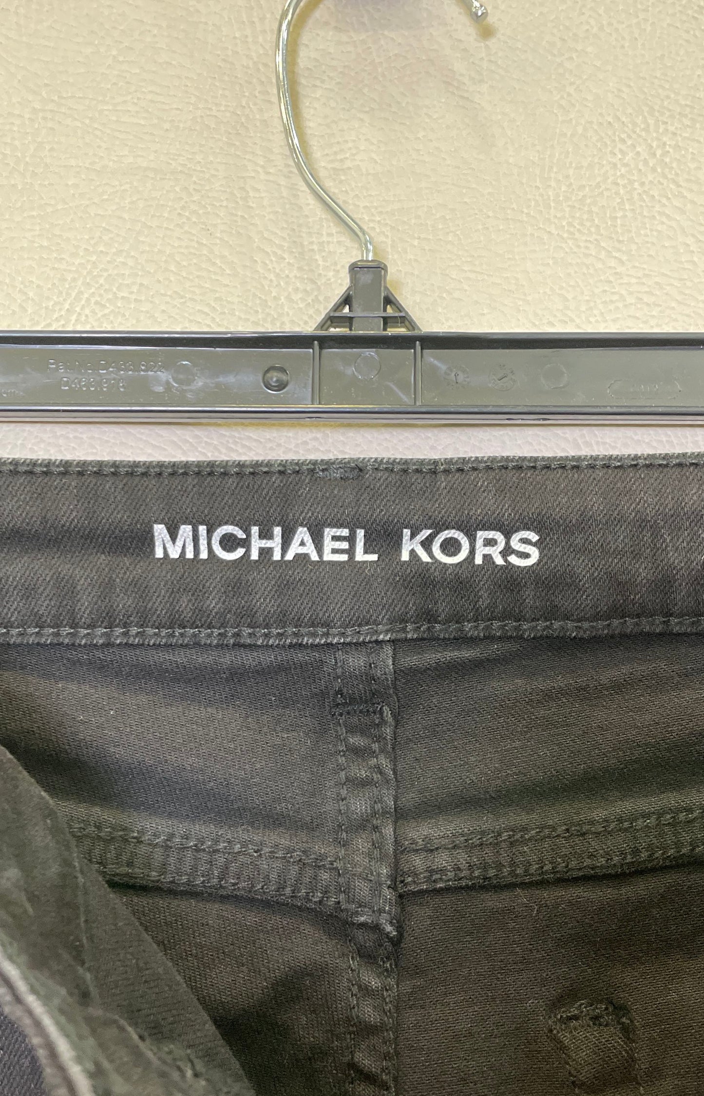 Michael Kors Women's Black Rhinestone Studded Side Seam 5-Pocket Pants Size 10