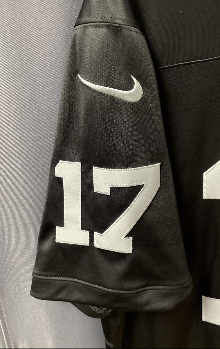 Nike Men's Las Vegas Raiders Davante Adams #17 Black Game Jersey Sz L