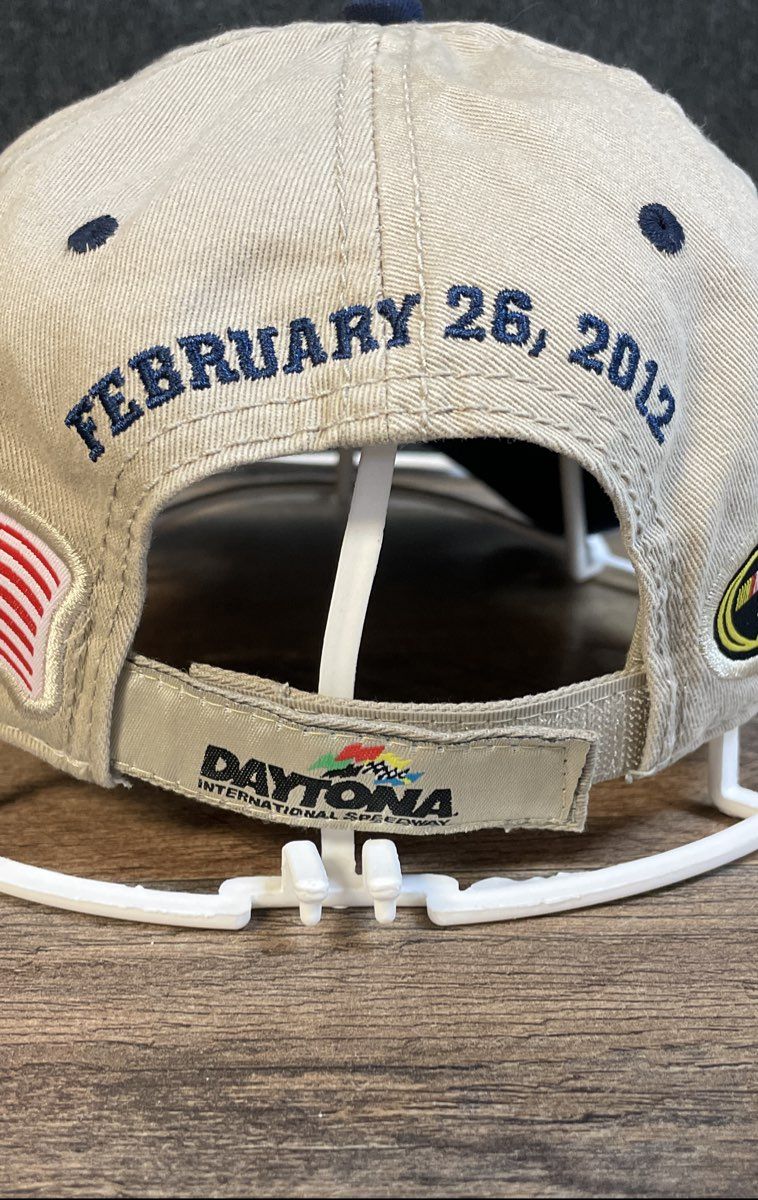 NASCAR Daytona 500 Hat 54th Annual 2012 Beige Adjustable Racing Baseball Cap