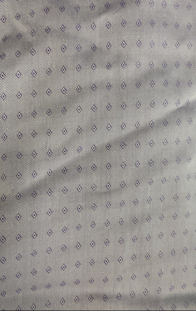Lorenzo Uomo Men's Purple Micro Diamond Pattern Button Down Shirt Sz 16 34/35