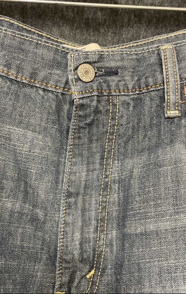 Levi's Men's 569 Loose Straight Jeans Blue Faded Denim Sz 38x30