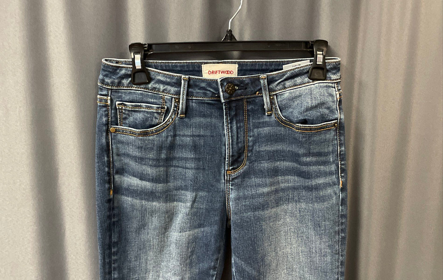 Driftwood Women's Colette Blue Embroidered Beaded Ankle Jeans Sz 26x26