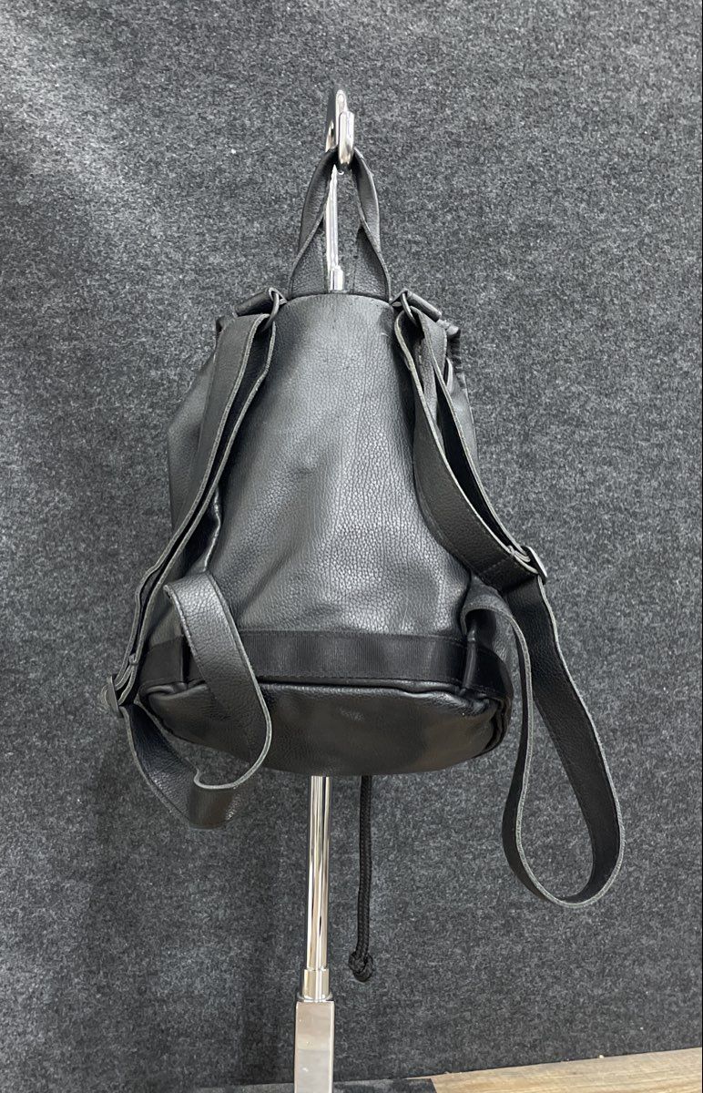 Adidas Black Leather Mini Backpack Rucksack Rose Gold Hardware Small Purse