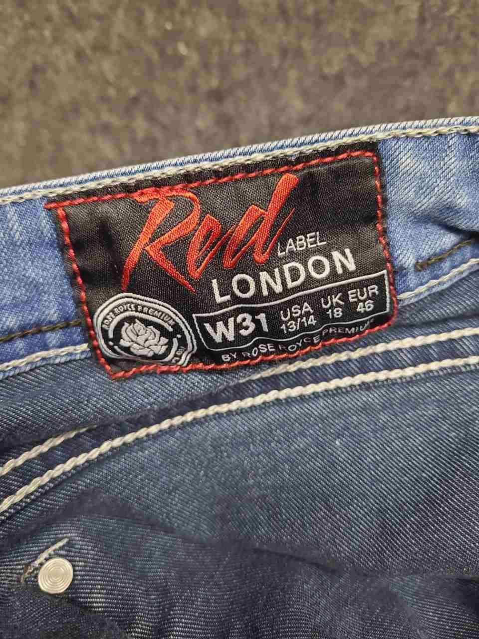 Rose Royce Red Label Women's Metro Blue Faded Bootcut Stretch Jeans Sz 13/14
