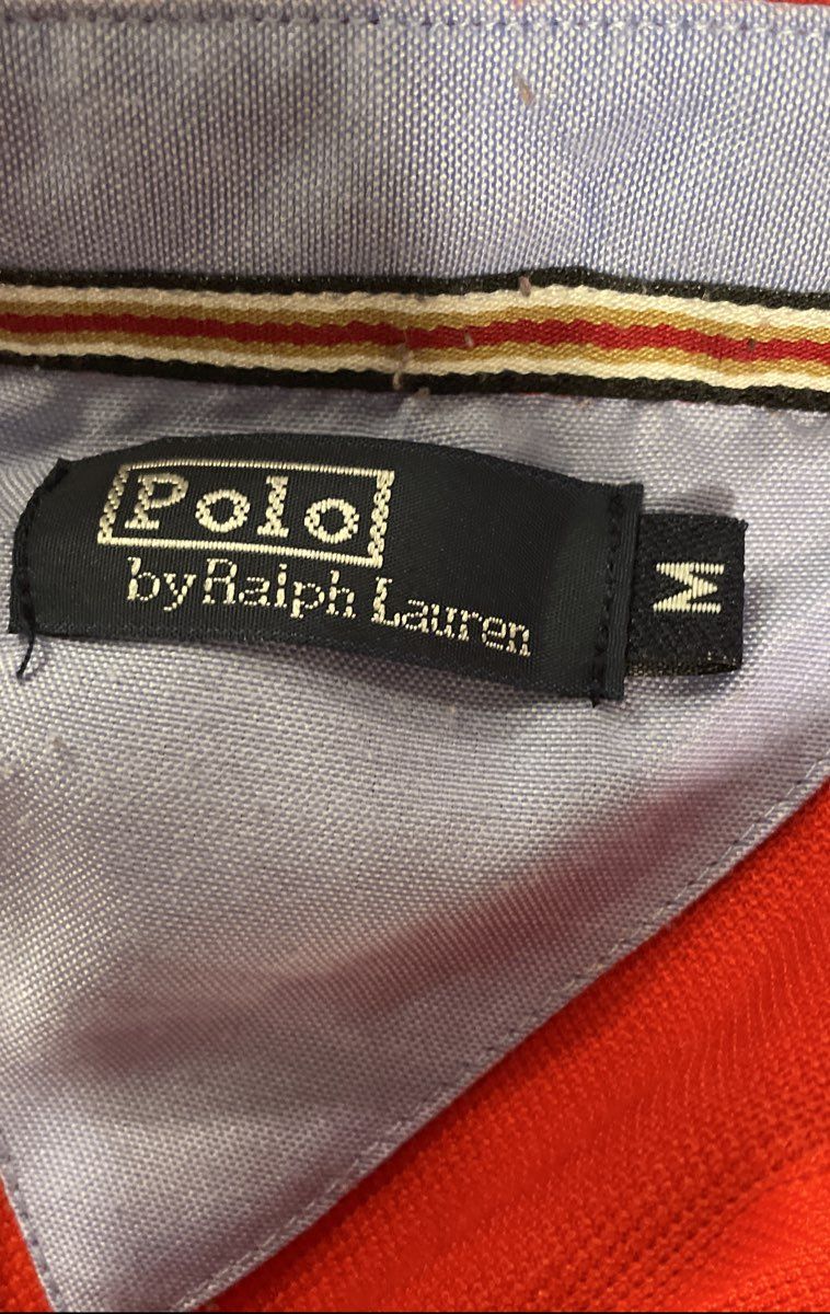 Polo Ralph Lauren Men's Red Big Pony Polo Shirt Short Sleeve #3 Patch Size M