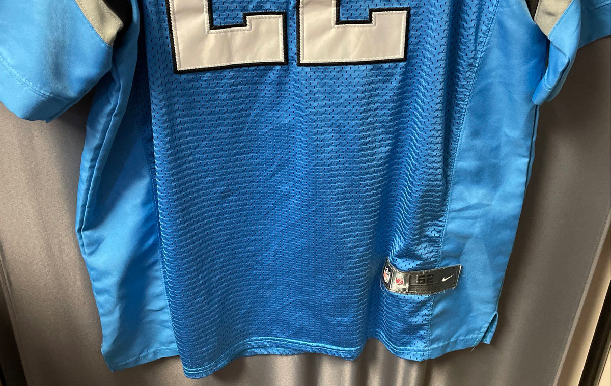 Nike Men's Carolina Panthers Christian McCaffrey #22 Blue NFL Jersey Size 52