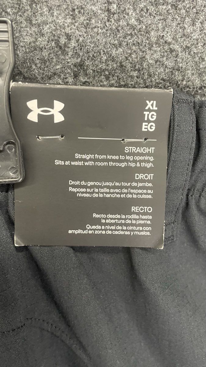 Under Armour Men's Unstoppable Utility Cargo Pants Black Loose Straight XL NWT