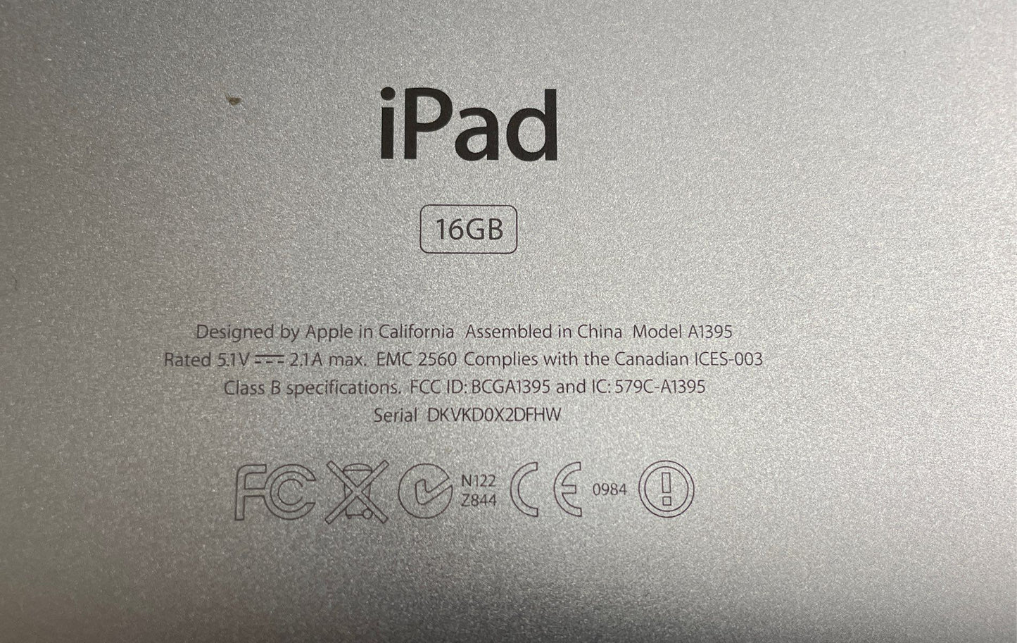 Lot of 3 Apple iPad 2 A1395 16GB Wi-Fi Tablets - Activation Locked