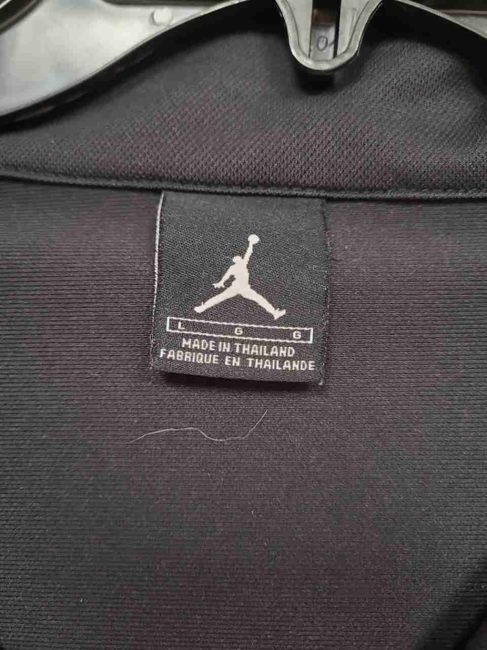 Nike Jordan Jumpman Track Jacket Black Orange Full Zip Men's Size Large