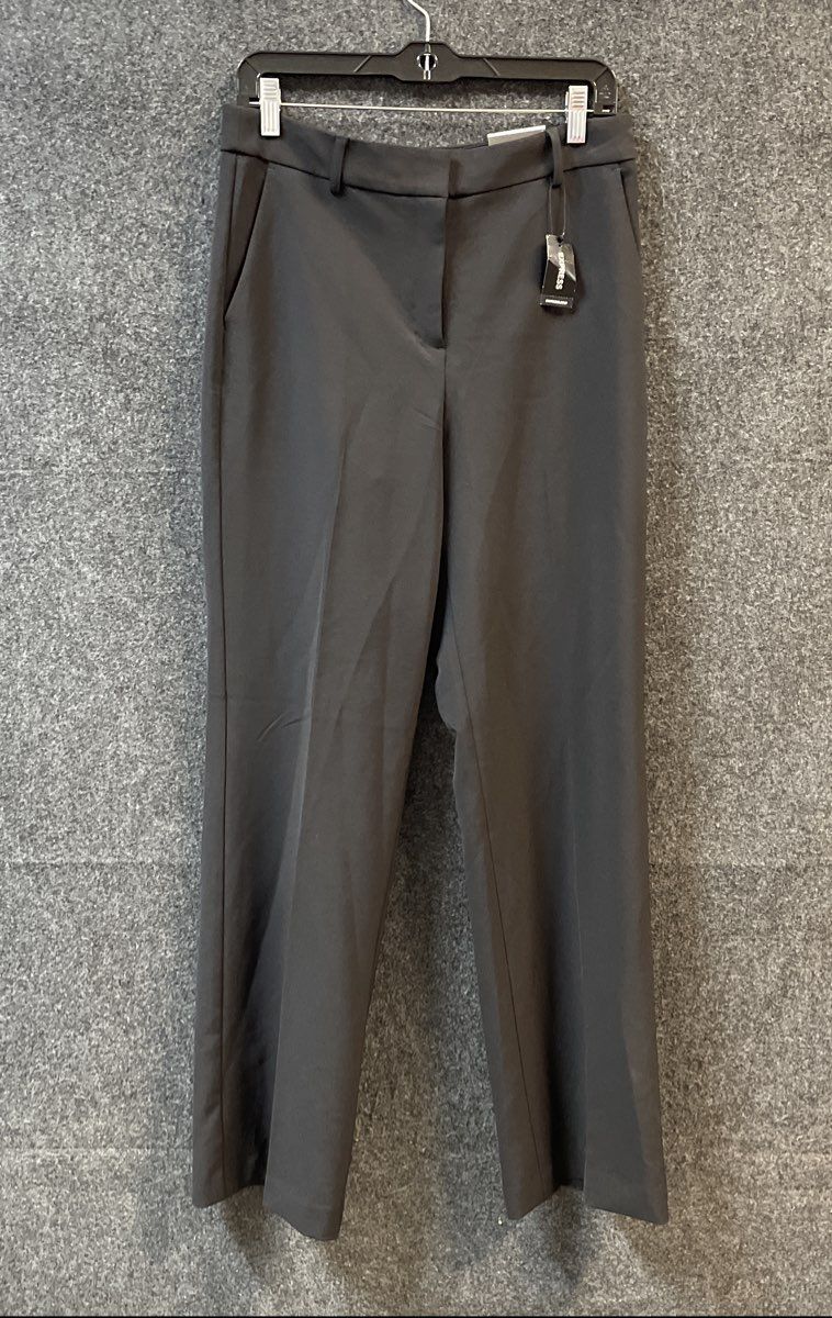 Express Women's Pants Black Straight Leg Trouser Sz 8R NWT