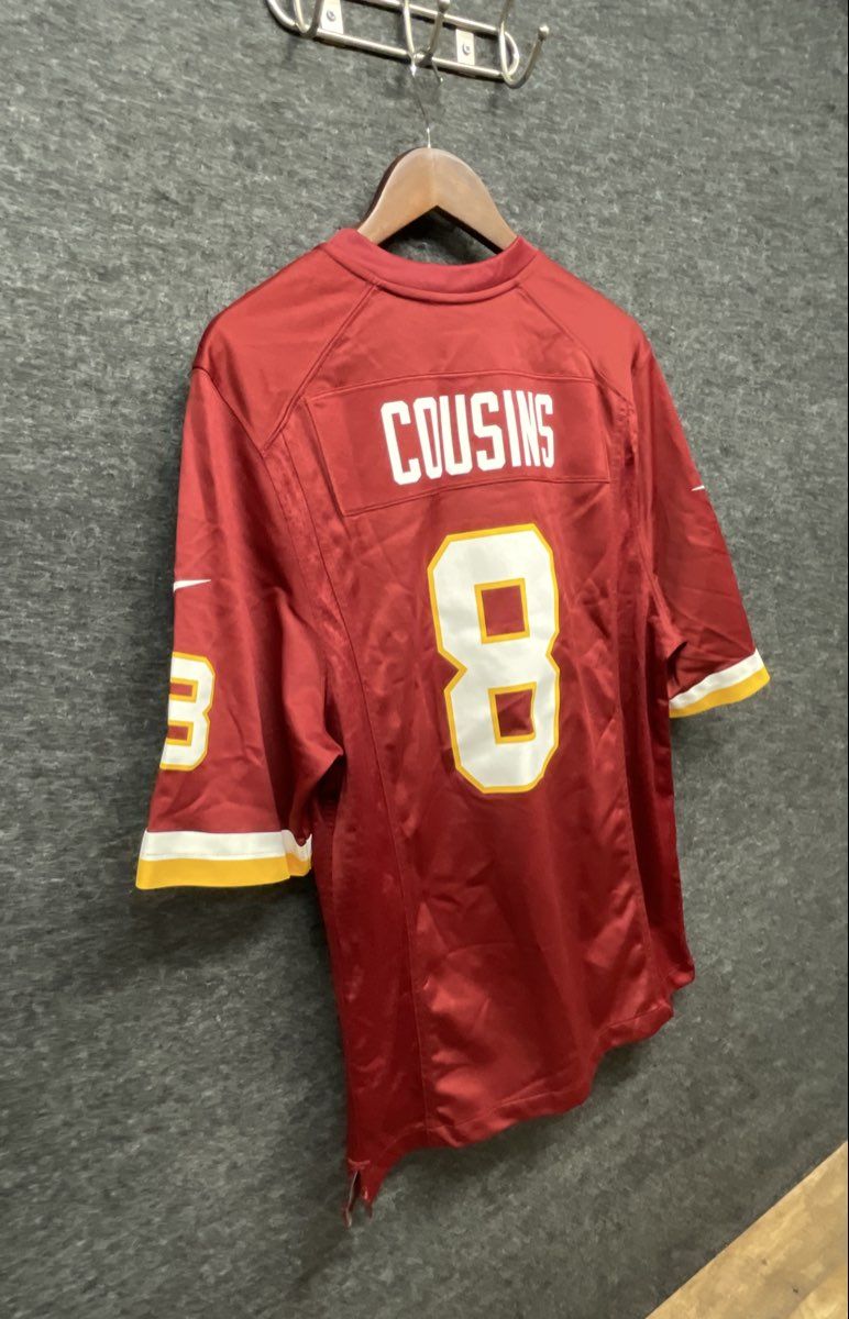 Nike Washington Redskins Kirk Cousins #8 NFL Game Jersey Burgundy Men's Sz M