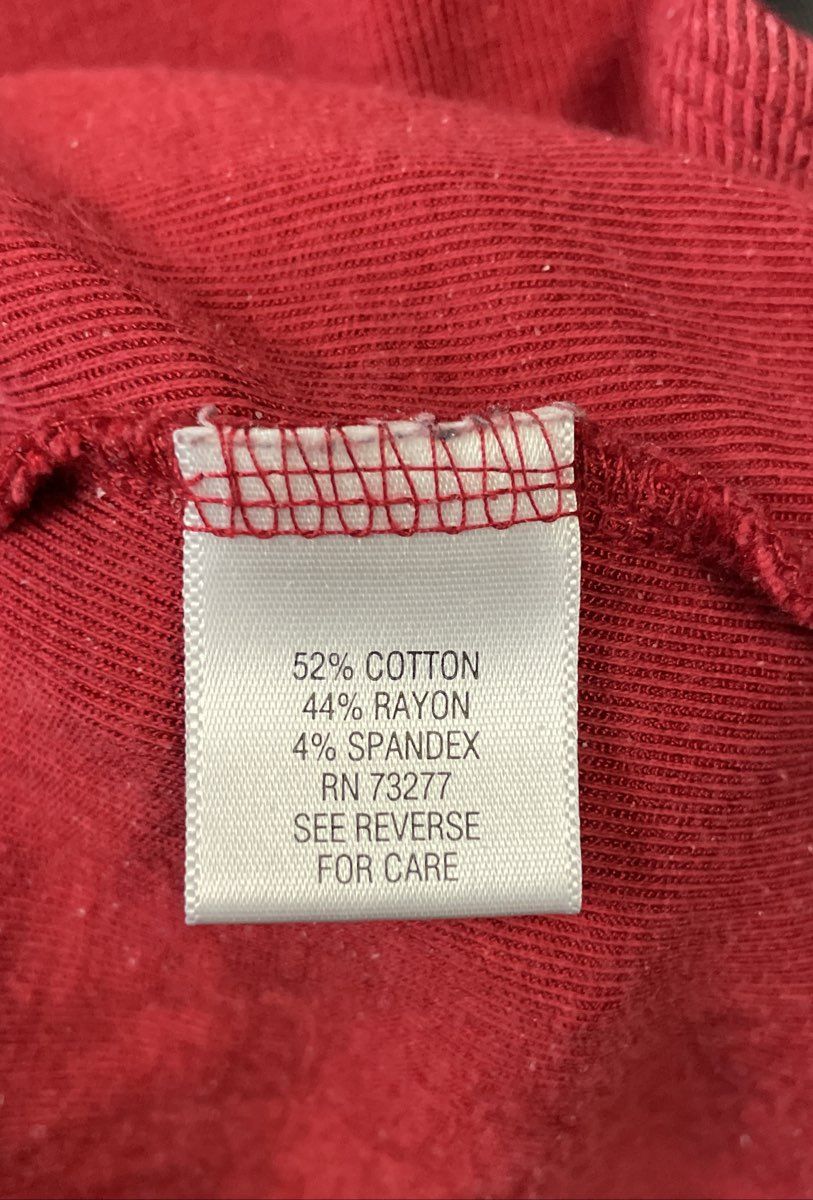 Croft & Barrow Women's Red Mock Neck Ribbed Sleeveless Tank Top Size S