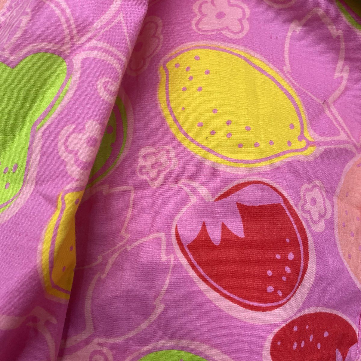 Lilly Pulitzer Women's Pink Fruit Print Pants Citrus Strawberry Pear Size 8