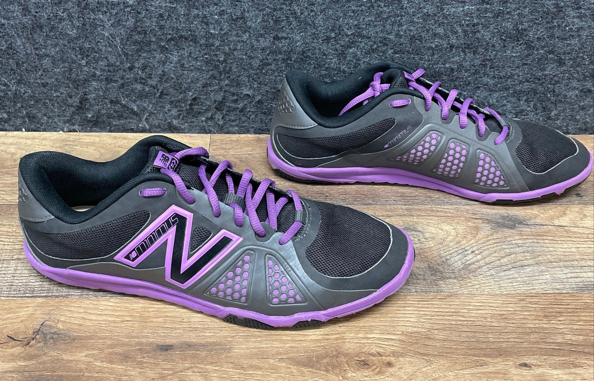 New Balance Minimus WX20GP2 Black Purple Women's Training Shoes Size 10