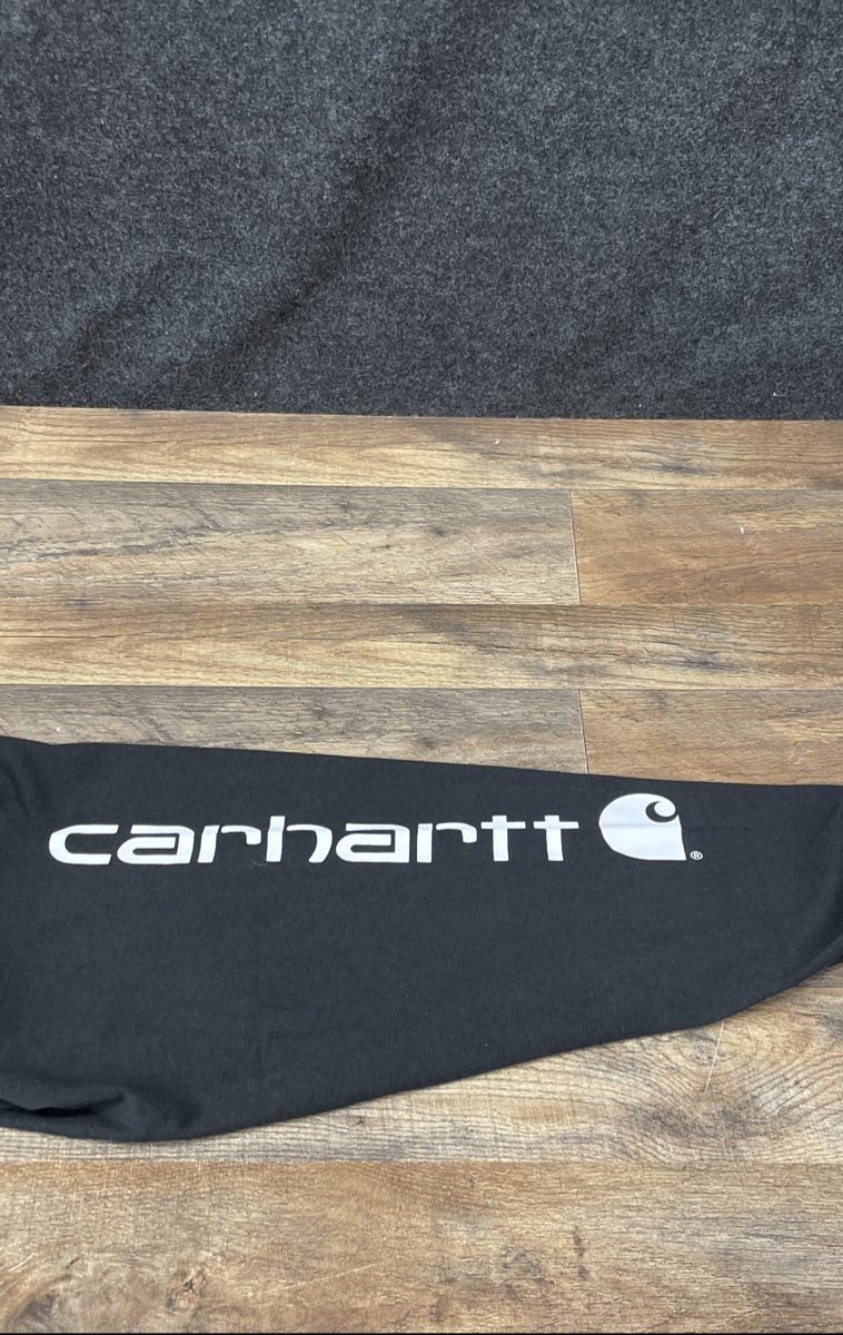 Carhartt Men's K231 Logo Sleeve Workwear Long Sleeve T-Shirt Black NWT Sz 3XL